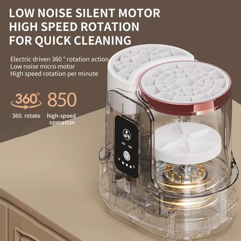 Elektrisk Sminkborstrengörare