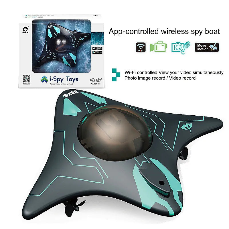 RC Båt med Undervattenskamera & WiFi – Filma Under Vattnet i Realtid