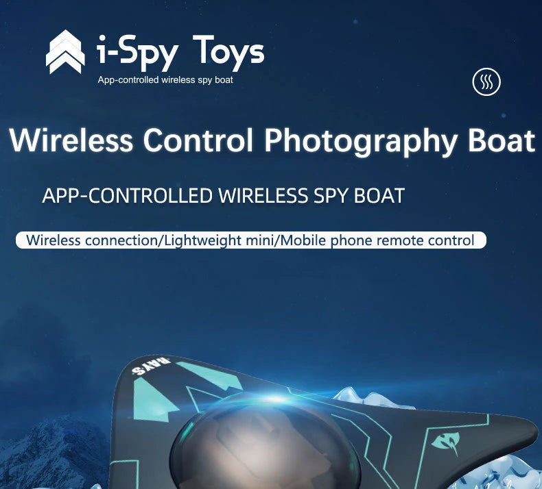 RC Båt med Undervattenskamera & WiFi – Filma Under Vattnet i Realtid