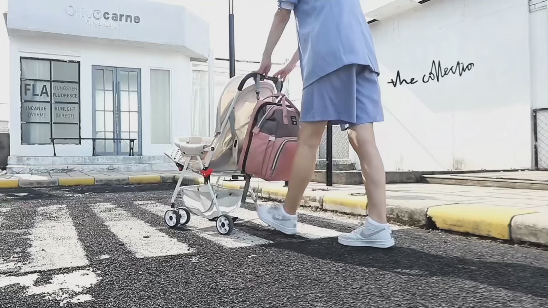 3-i-1 Multifunktionell Skötväska – Bärbar Säng & Ryggsäck